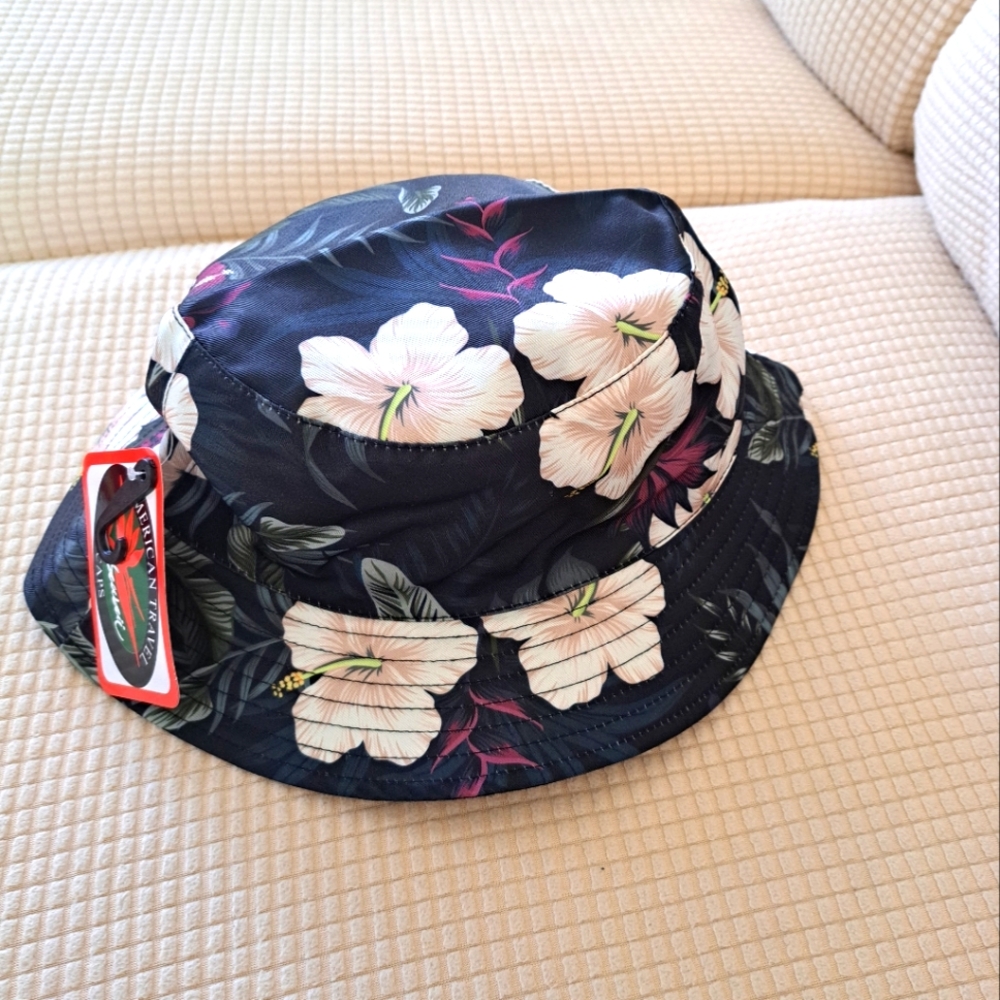 FLORAL Bucket Hat, REVERSIBLE, Hawaii